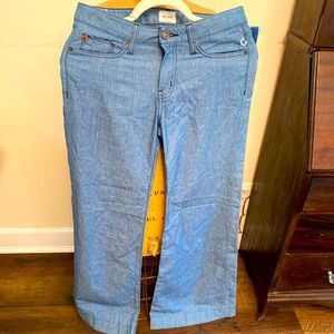 Hudson size 26 long low rise, wide leg jeans 34 inch inseam